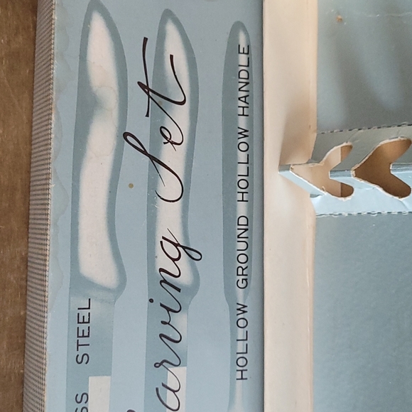NIB - Vintage Stainless Steel 3 Piece Carving Set - Picture 5 of 10